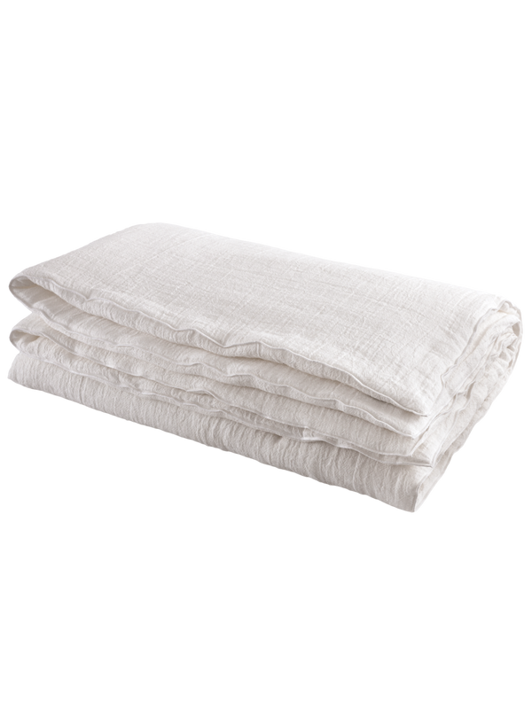 XL linen crepon Cocoon in Blanc