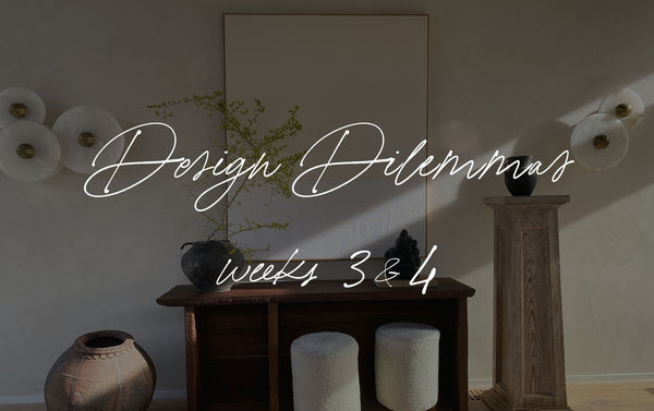 Design Dilemmas | Weeks 3 & 4