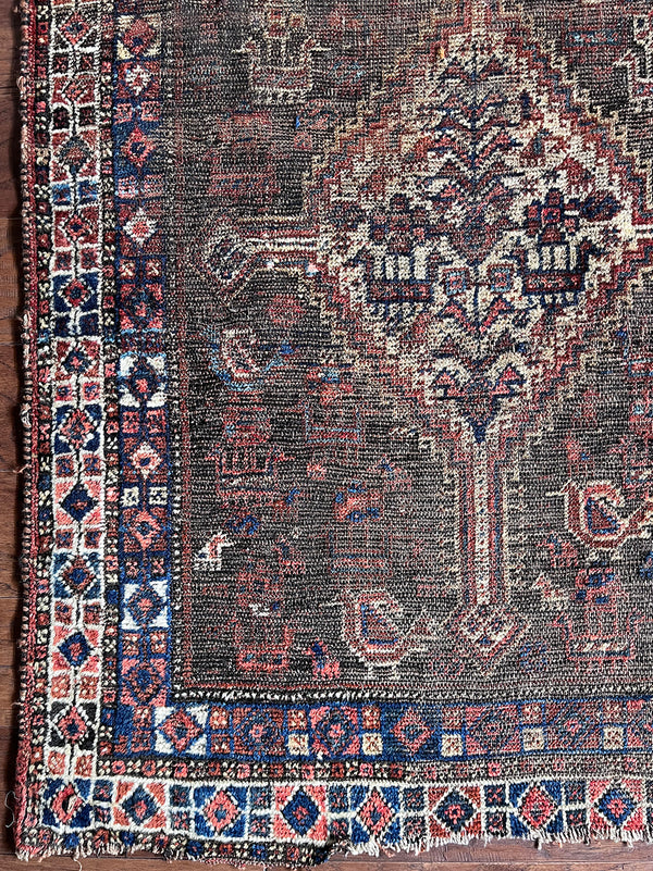 an almost square antique shiraz qashqai 