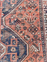 a mini antique qashqai rug circa 1920