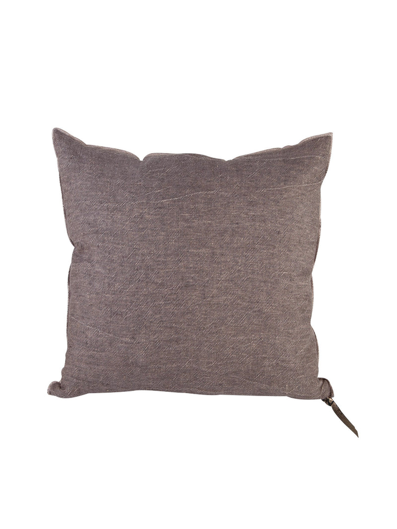 Washed Linen Pillow in Mushroom